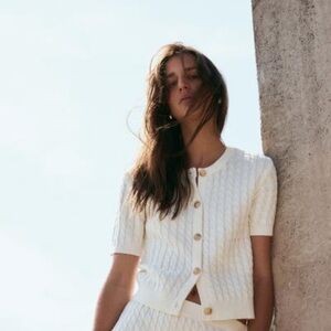 SOLD 🏷️ H&M • Cable Knit Cardigan